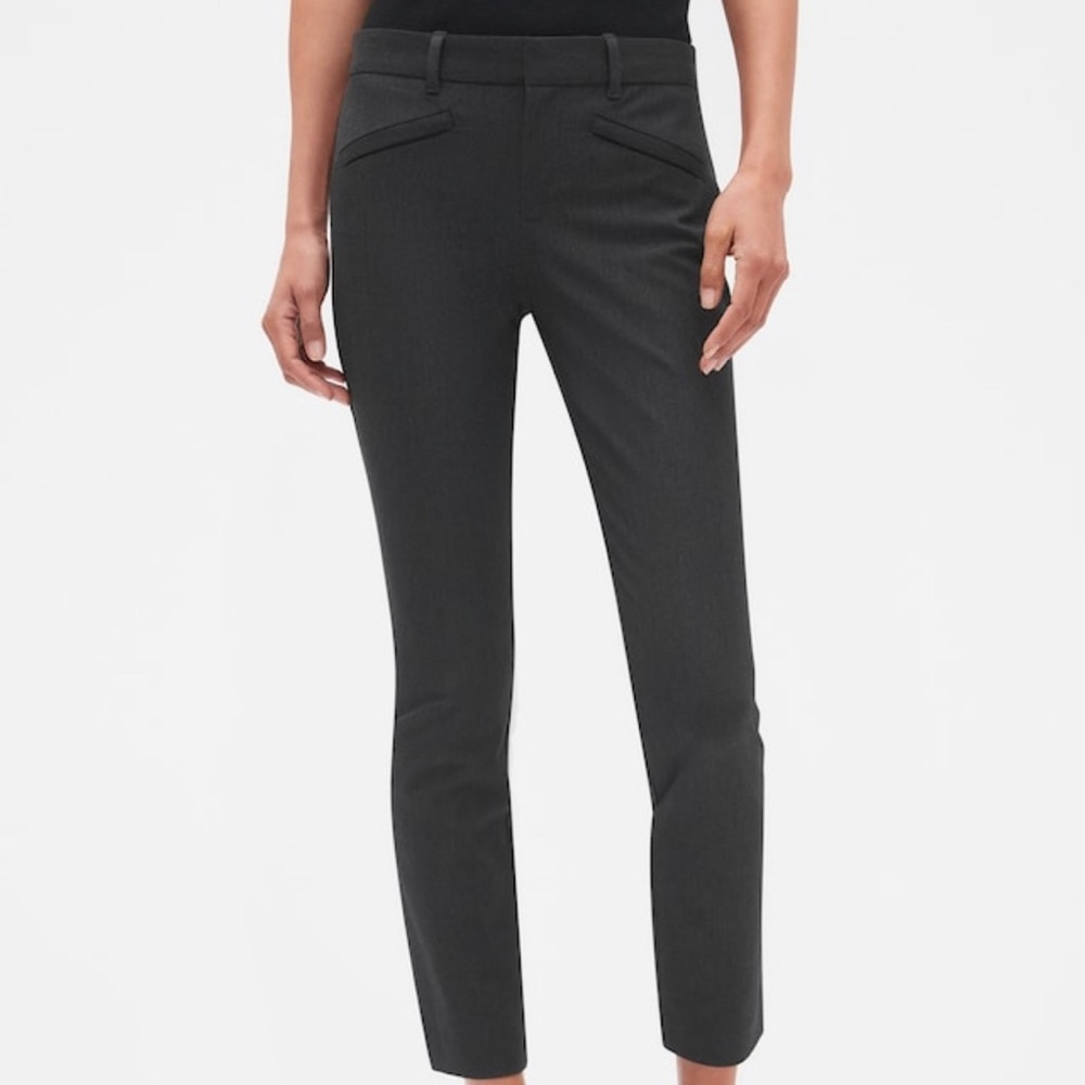 Gap SKINNY ANKLE PANTS (CHARCOAL HEATHER)